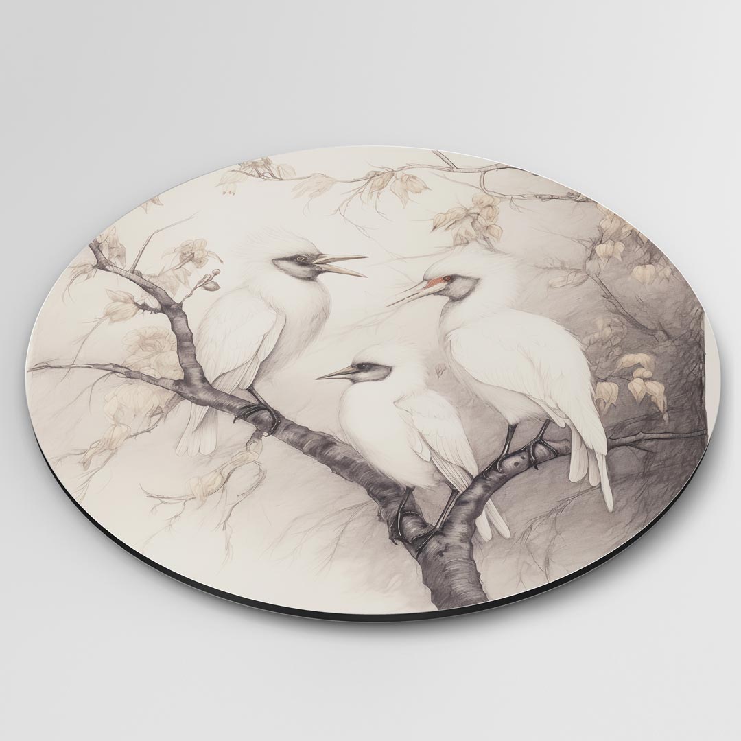 Elegante Vogel Muurcirkel