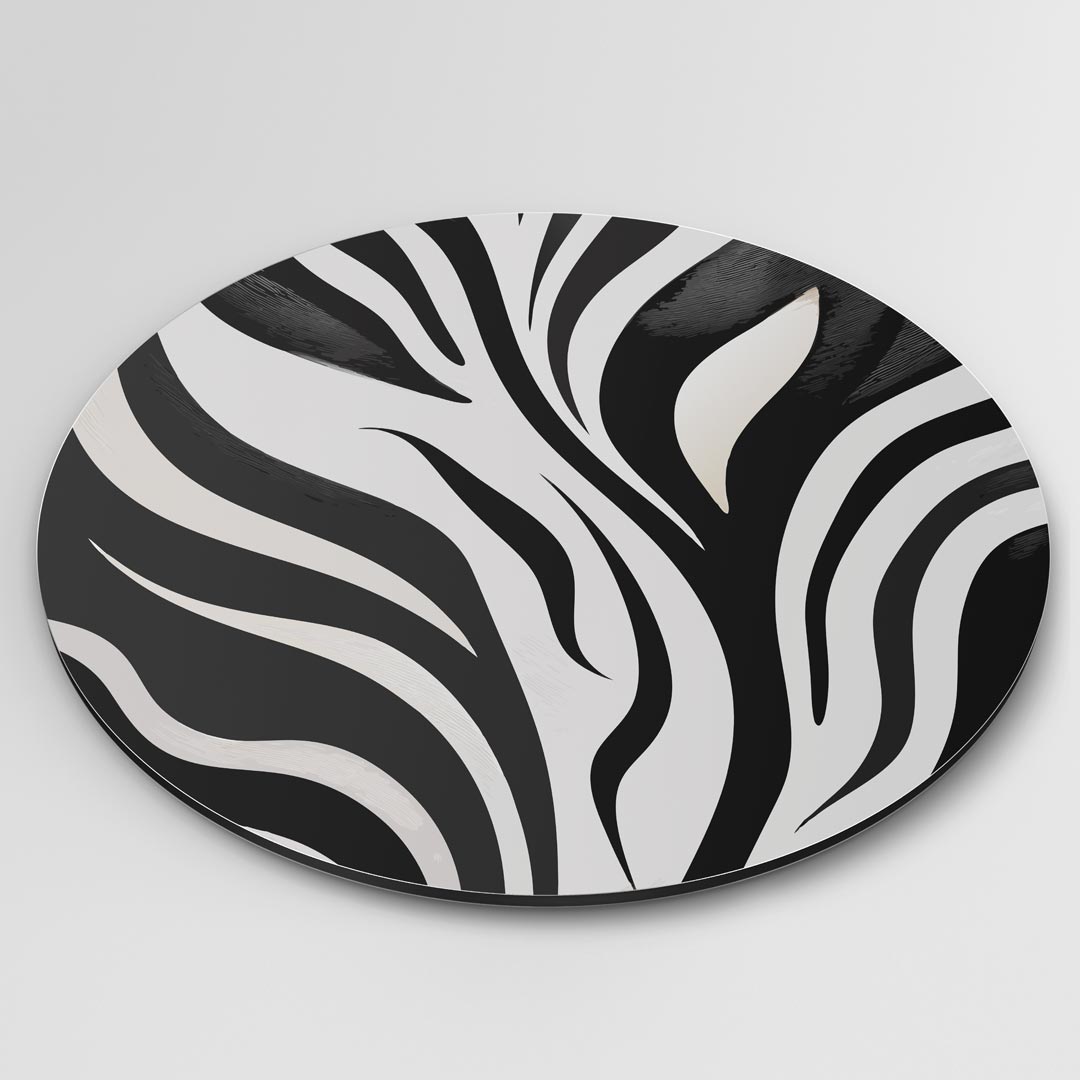 Trendy Zebra Print Muurcirkel