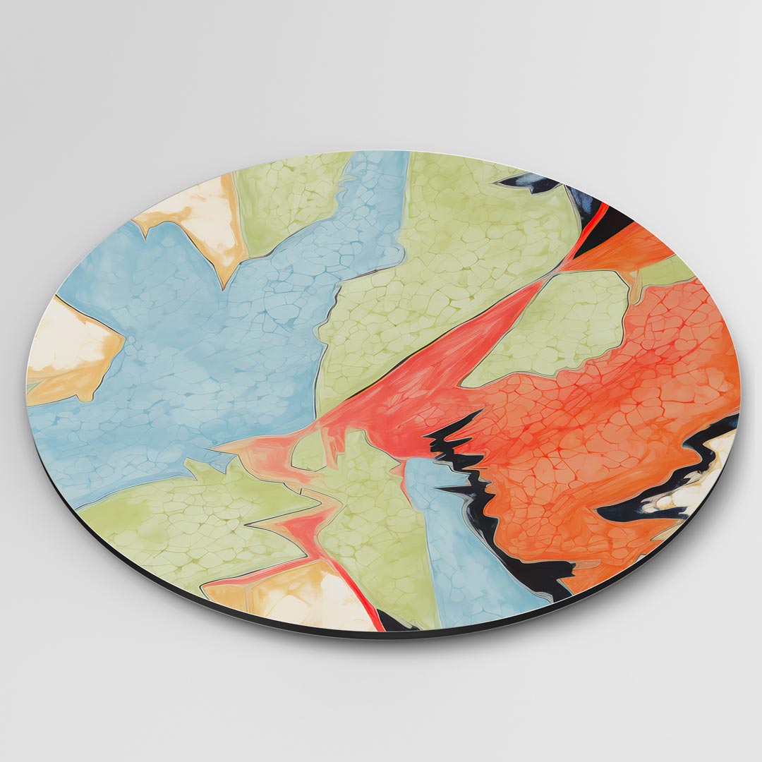 Kleurrijke Abstracte Wanddecoratie Muurcirkel