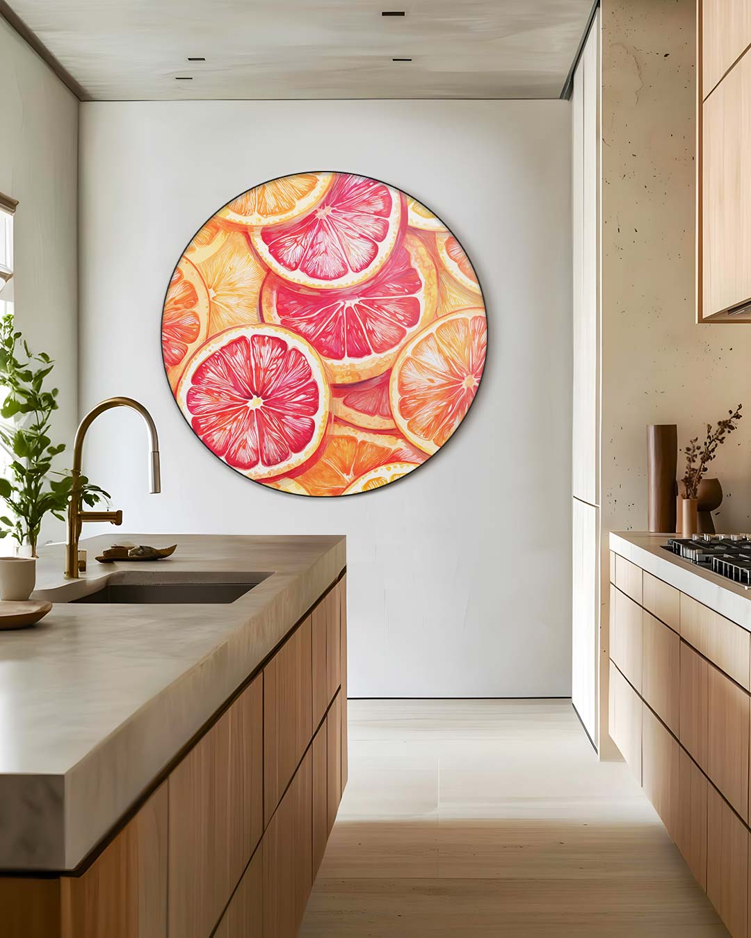 Citrusdromen Muurcirkel-WallArtistic