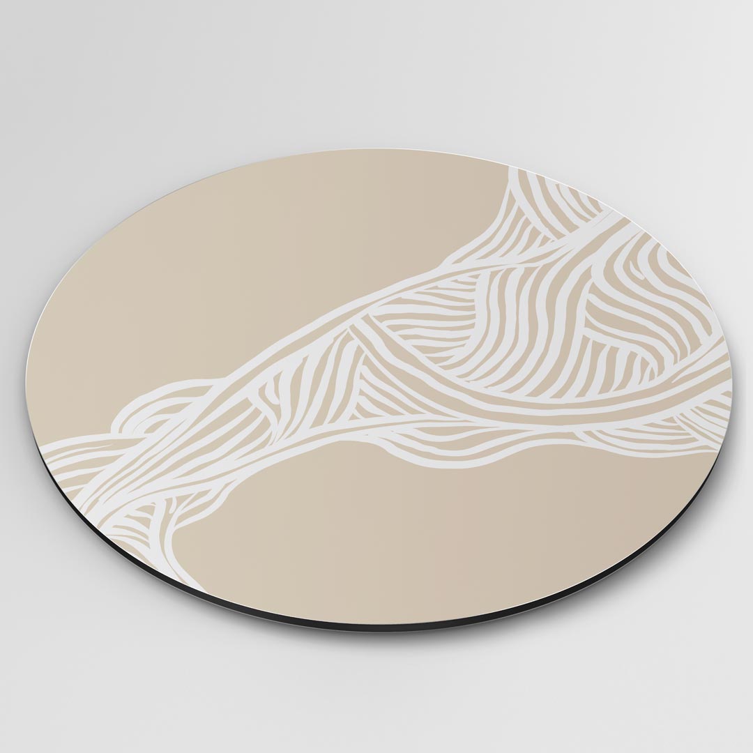 Moderne Beige Muurcirkel