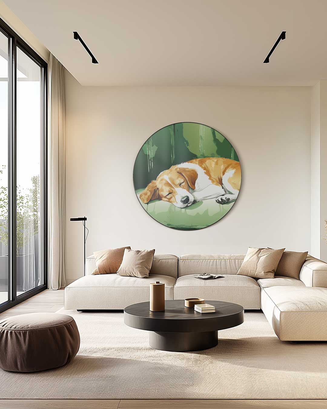 Snoezige Hond Muurcirkel