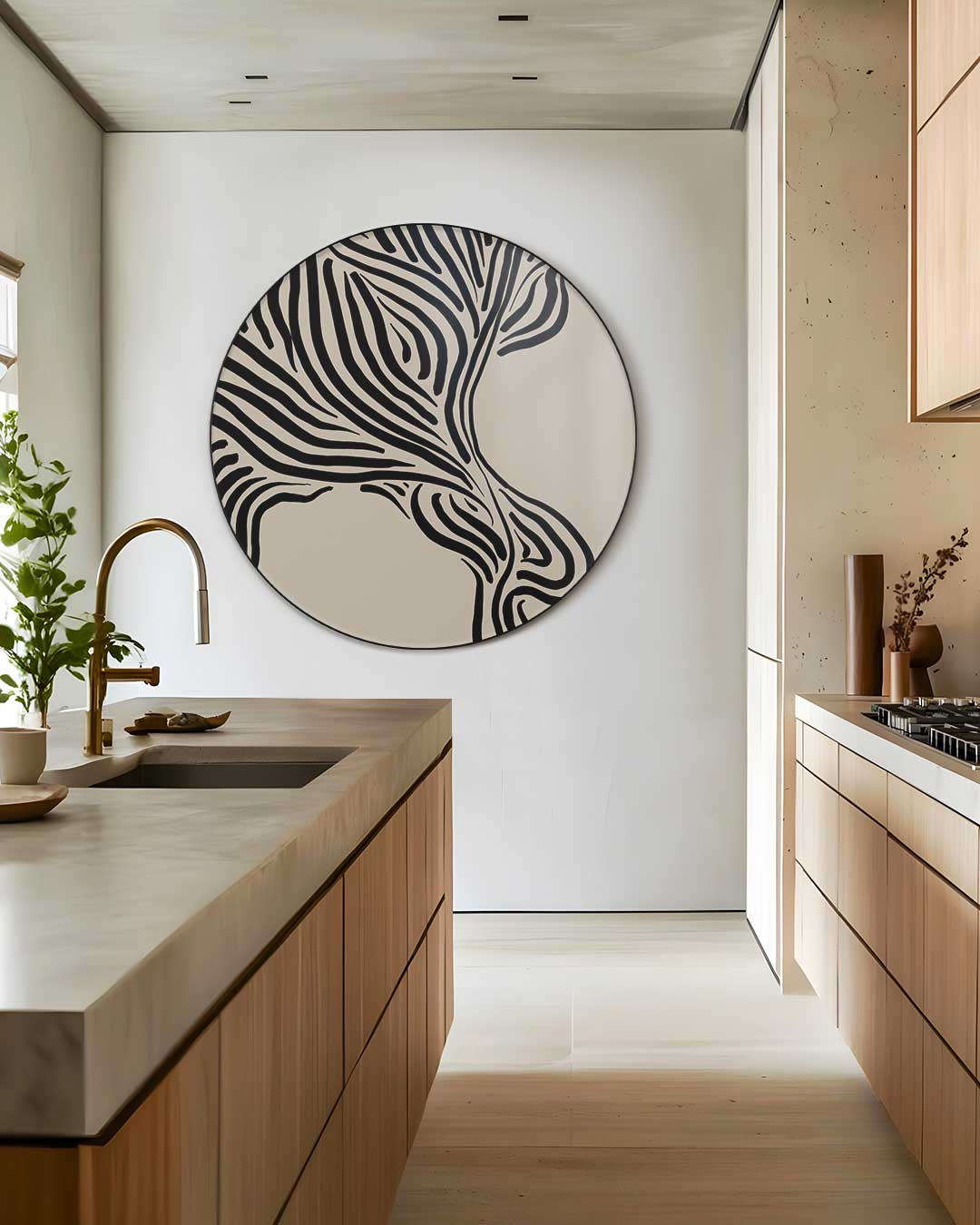 Zebraprint Muurcirkel