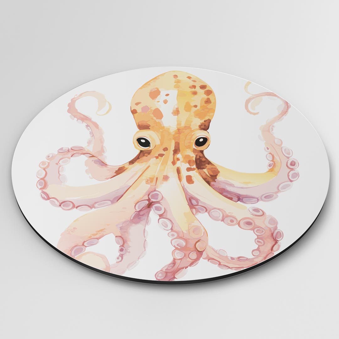 Vrolijke Octopus Muurcirkel