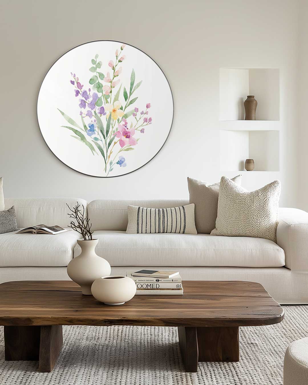 Bloemenpracht Muurcirkel-WallArtistic