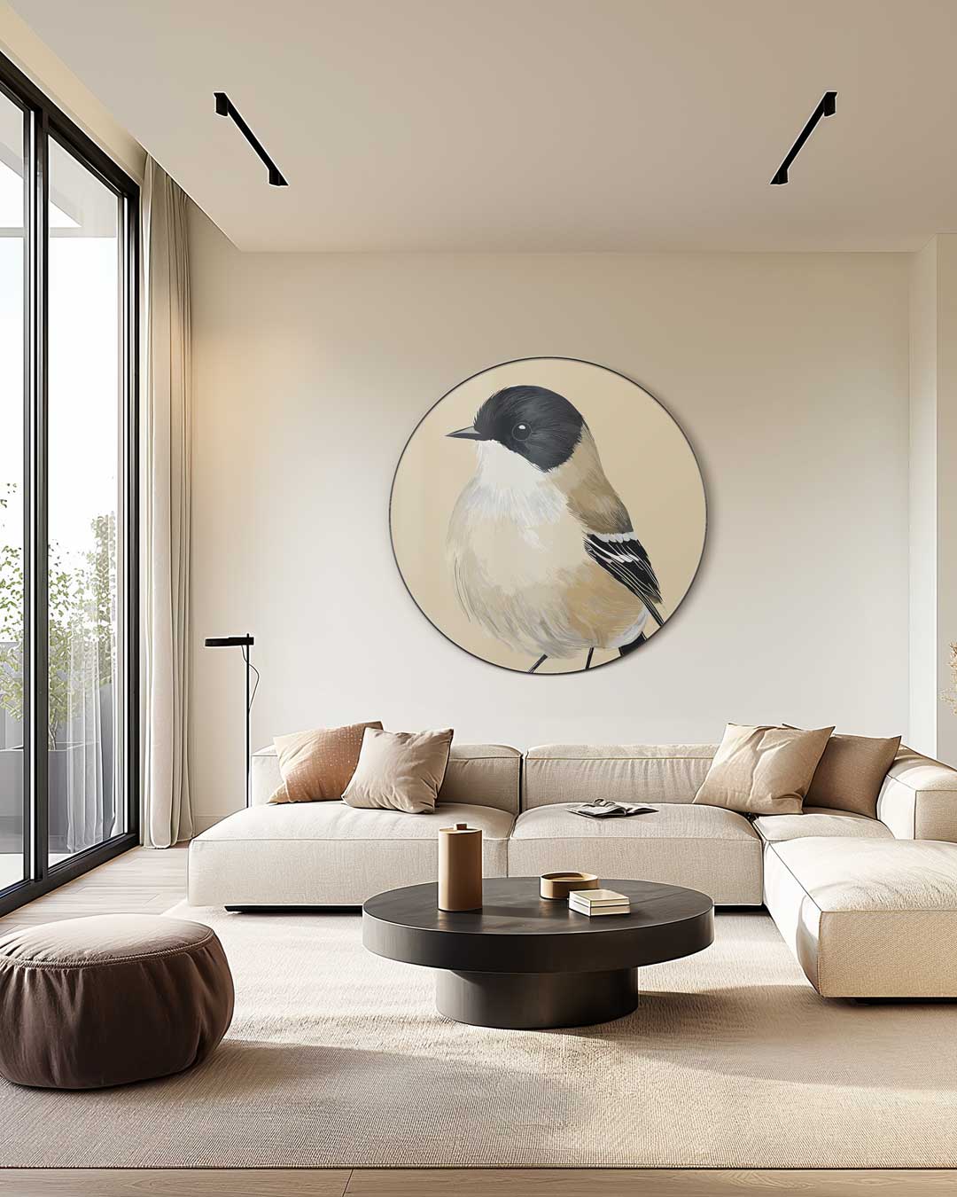Schattige Vogel Muurcirkel