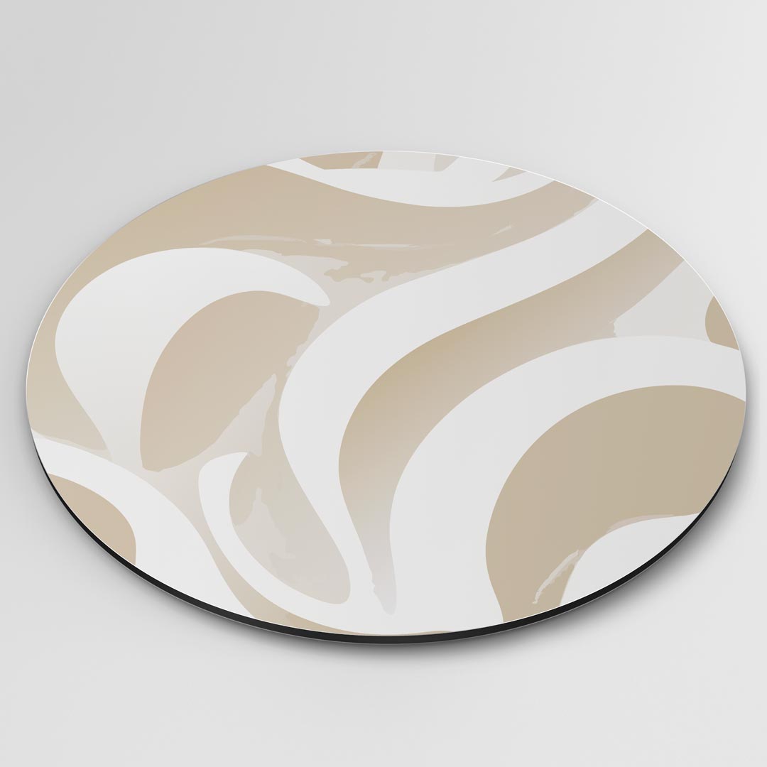 Stijlvolle Beige Muurcirkel
