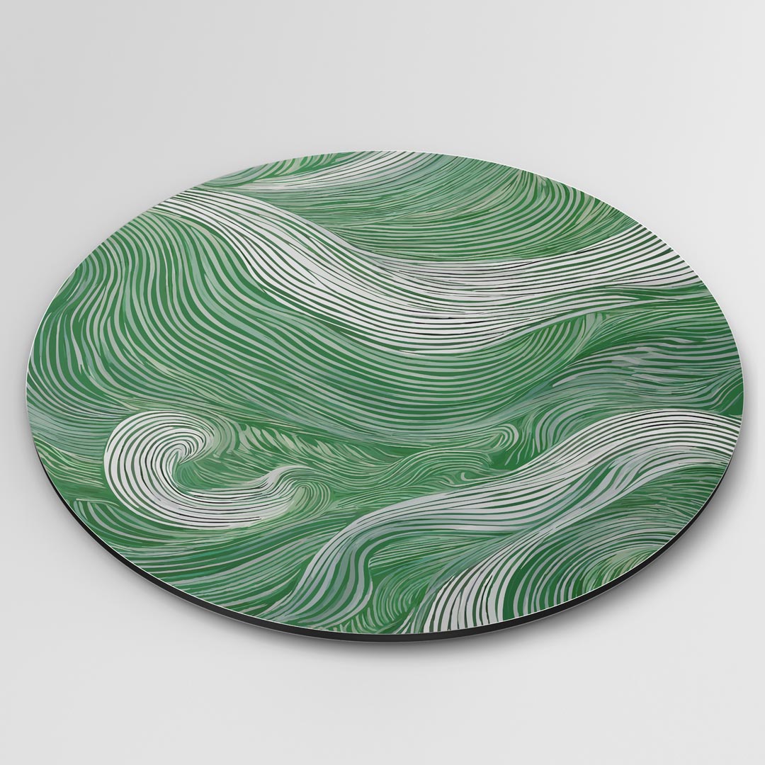 Groene Golven Muurcirkel