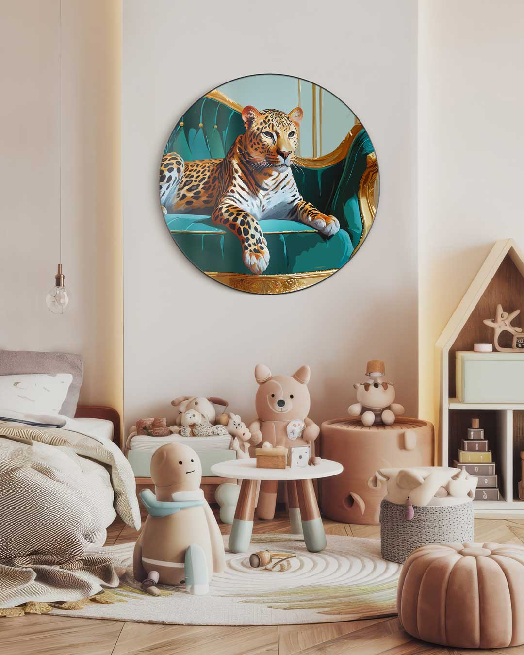Luxe Leoparden Muurcirkel