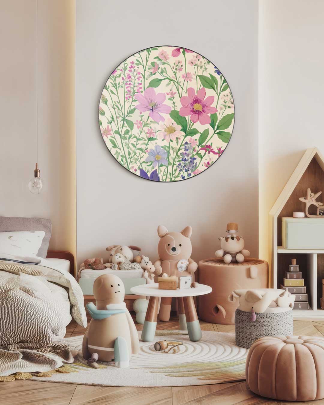 Bloemenpracht Muurcirkel-WallArtistic