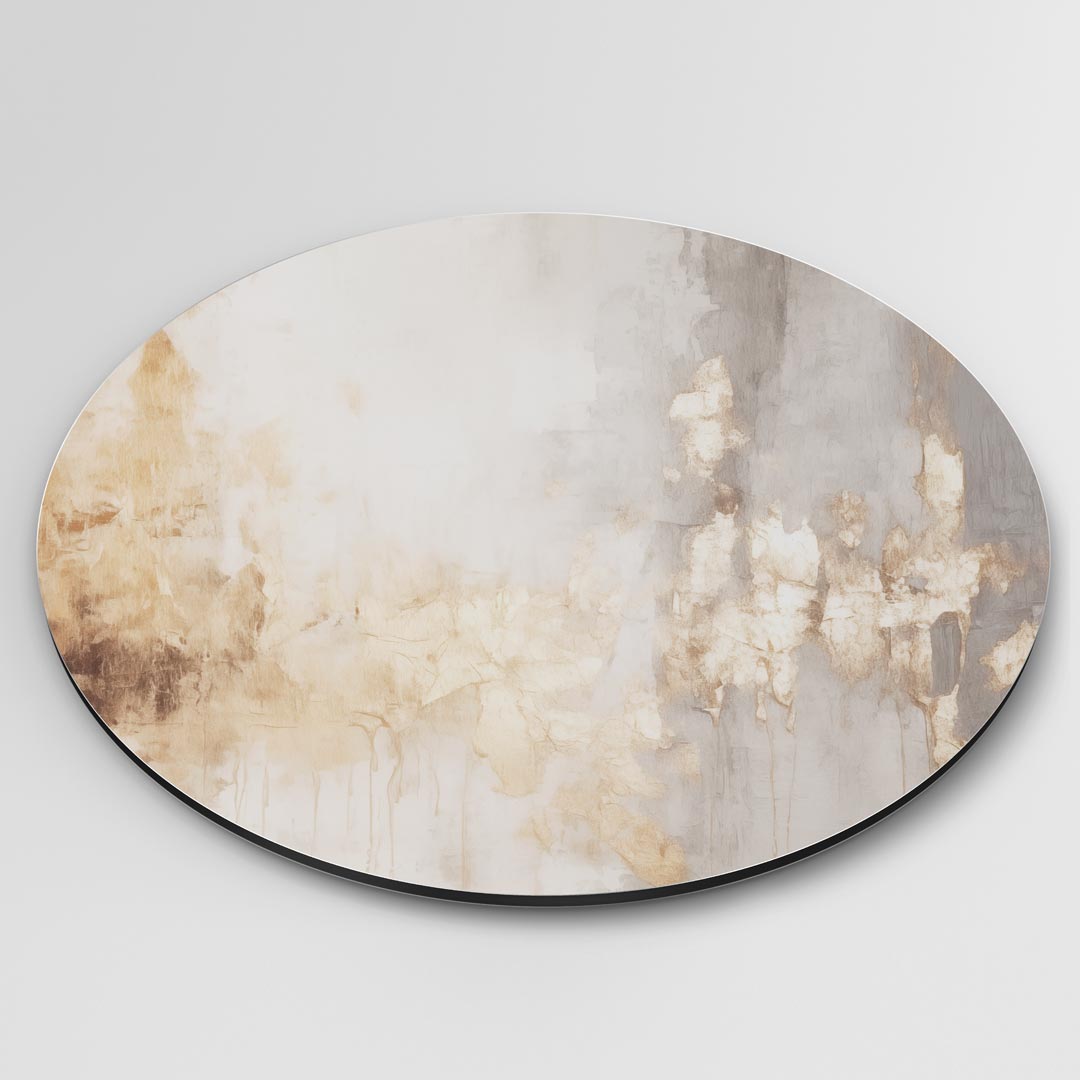 Abstracte Gouden Muurcirkel