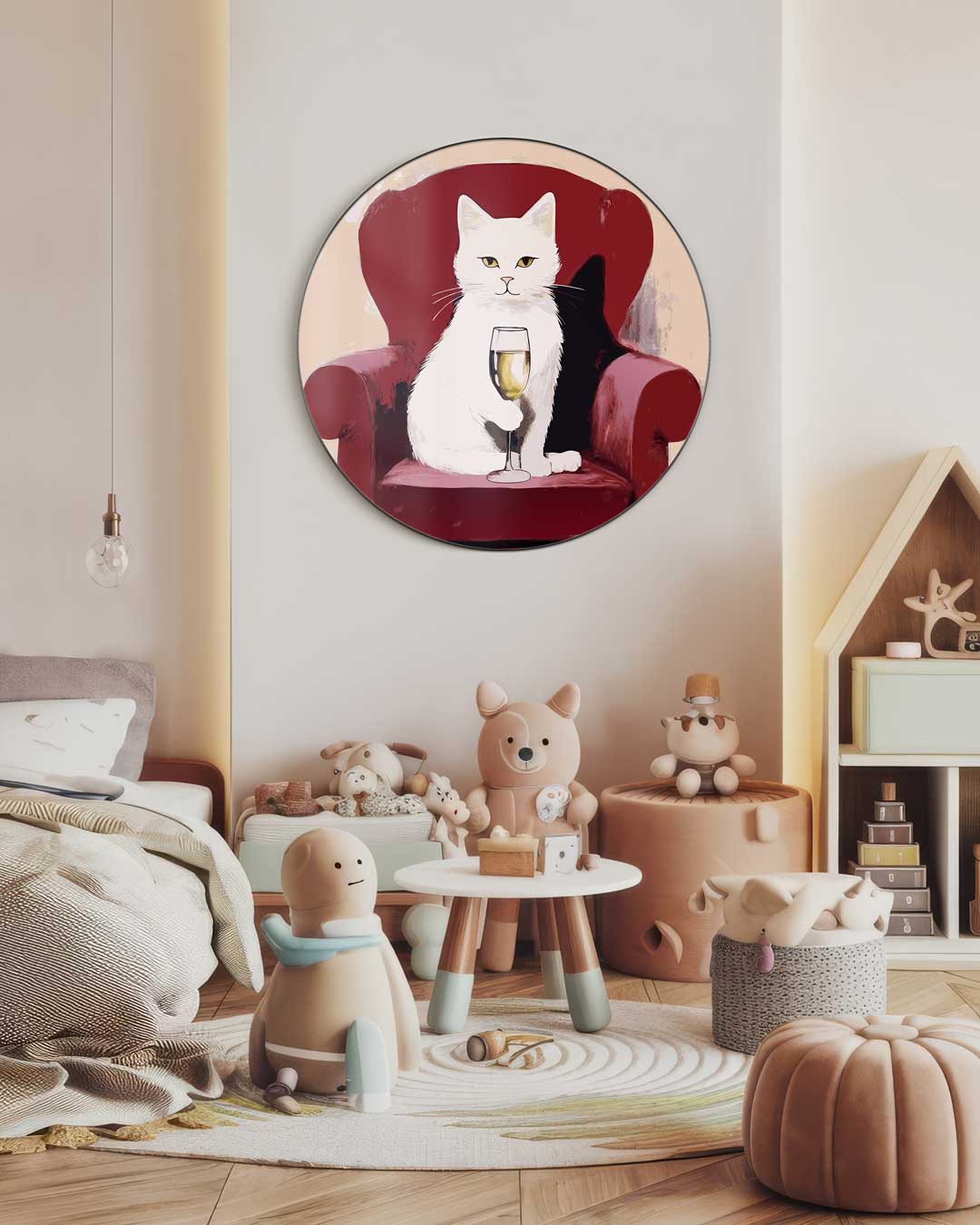 Luxe Kat Muurcirkel