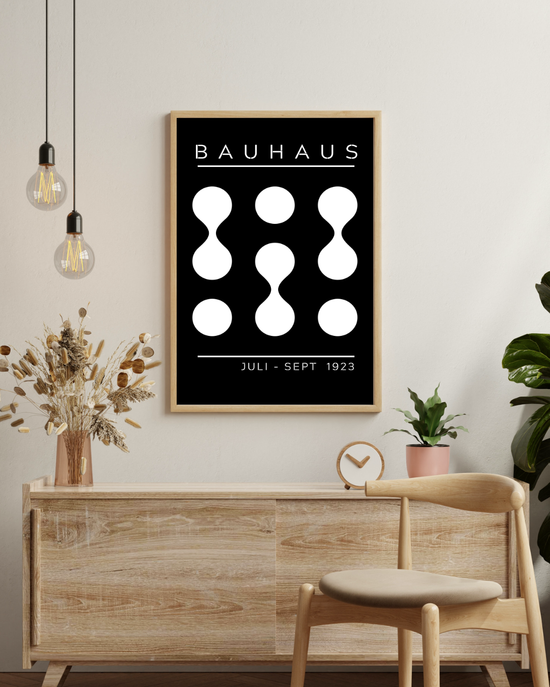 Bauhaus black and white juli-sept Poster