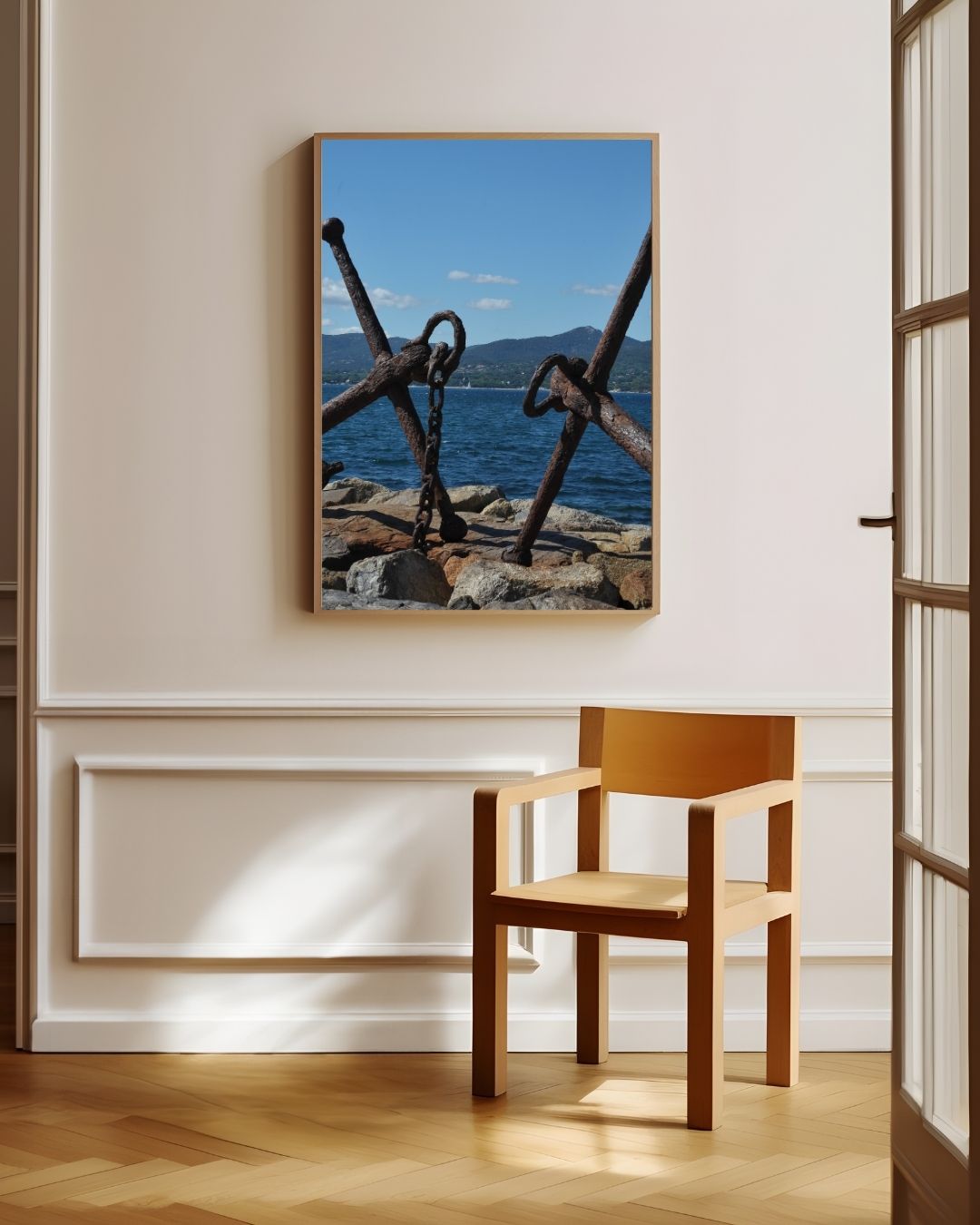 Anchors on the coast Poster