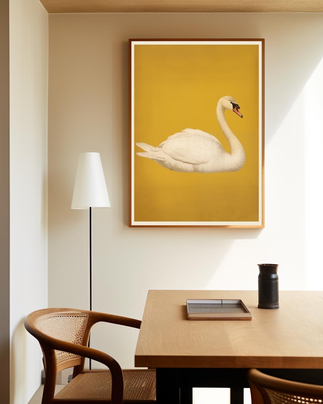 Elegantes Schwan-Poster