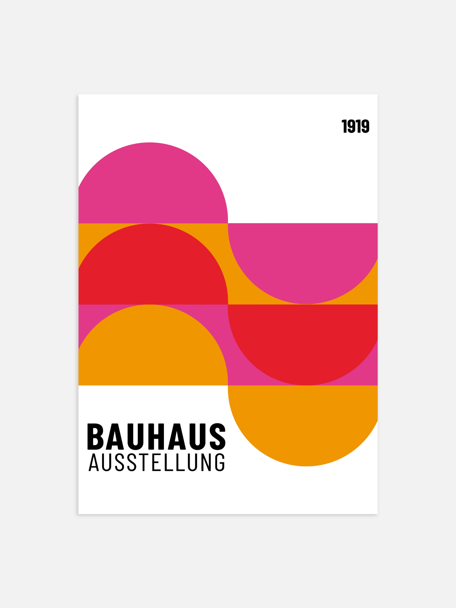 Bauhaus installation 1919 Poster