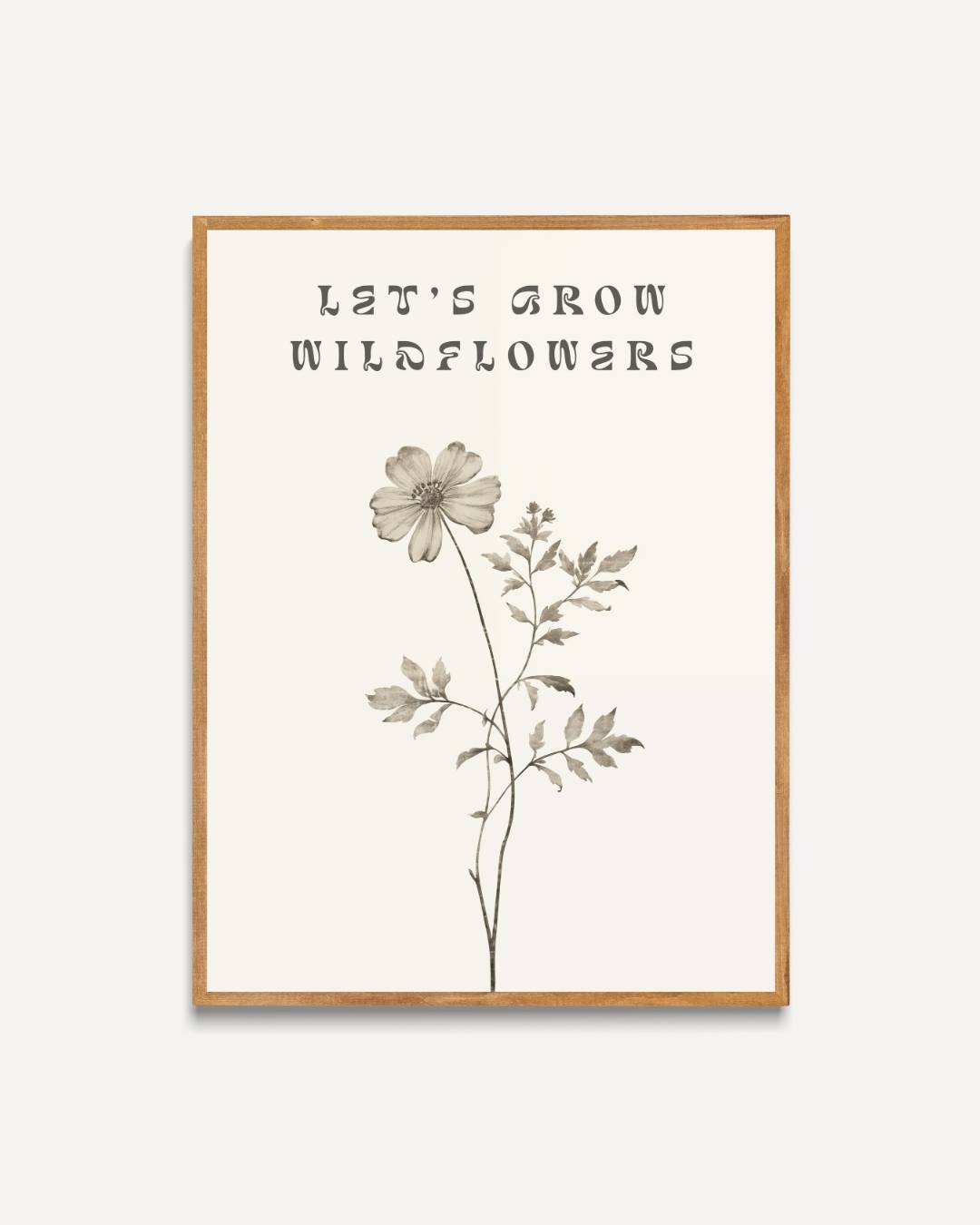 Let's Grow Wildflowers Poster