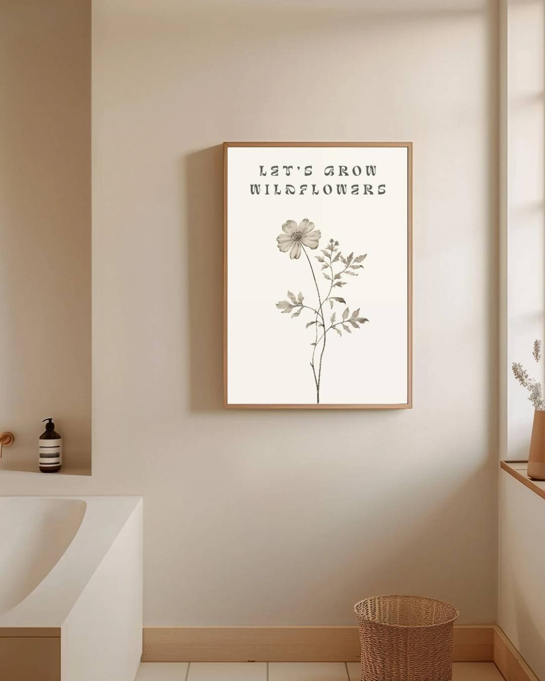 Let's Grow Wildflowers Poster