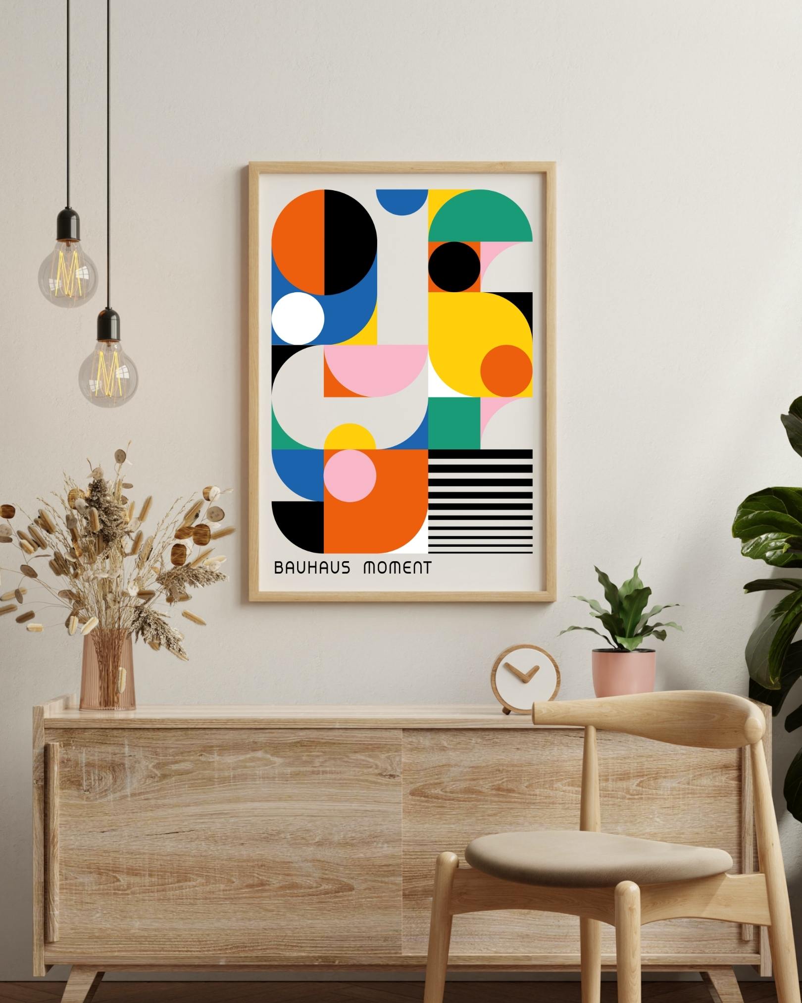Bauhaus zwarte boog Poster
