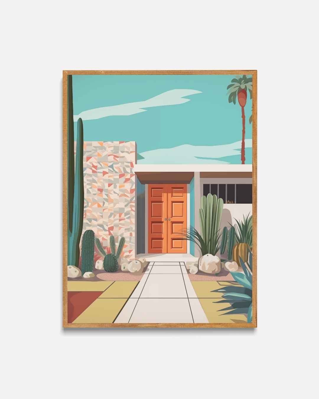 Modern Desert Oasis Poster