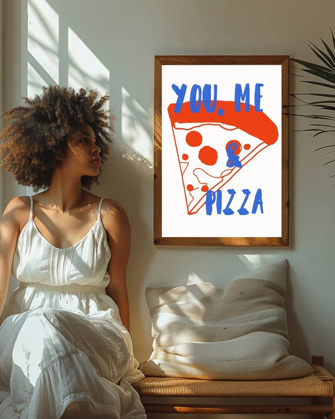 You, me & pizza Poster