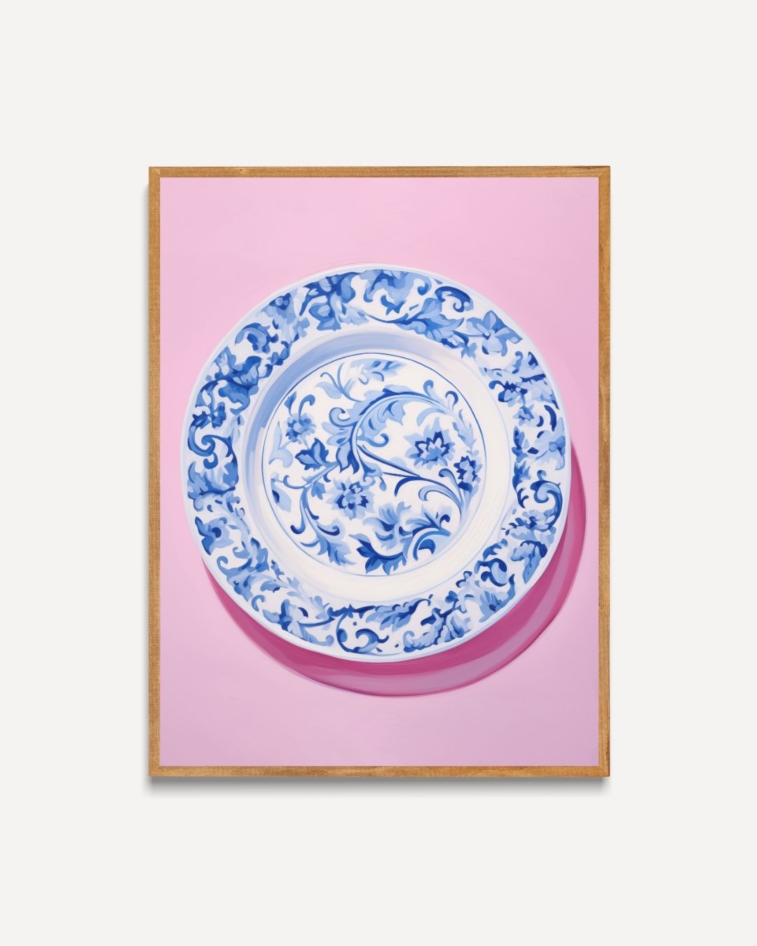 Blue Porcelain Plate Poster 