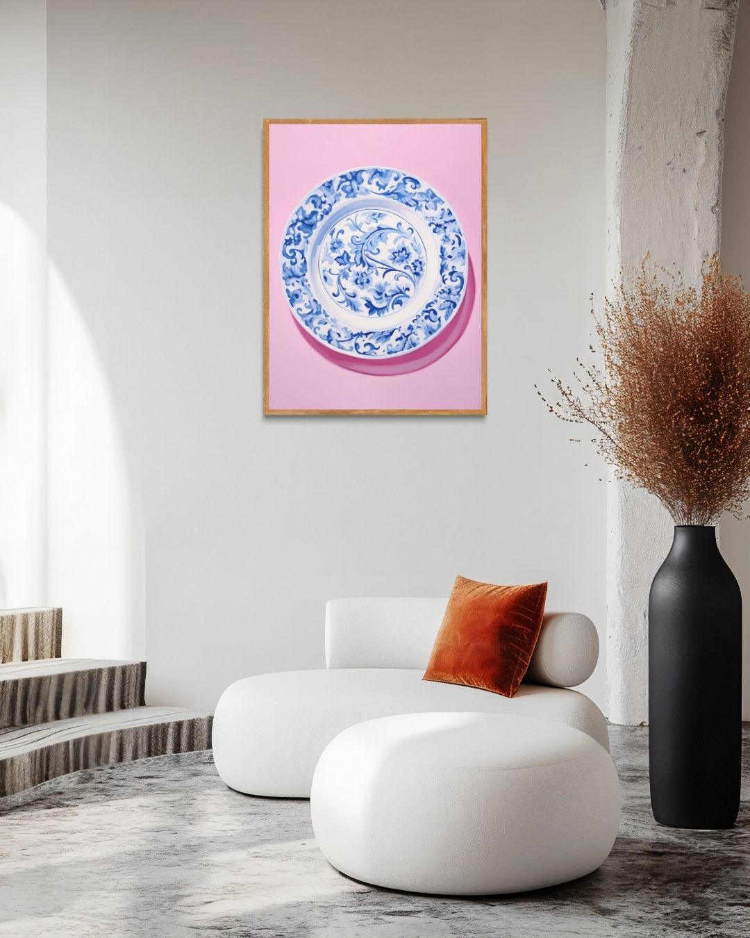 Blue Porcelain Plate Poster 