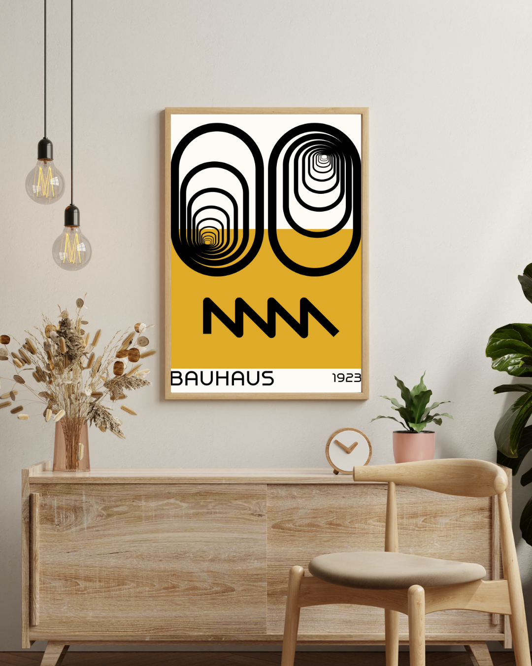 Abstraktes Bauhaus-Kunstplakat von 1923