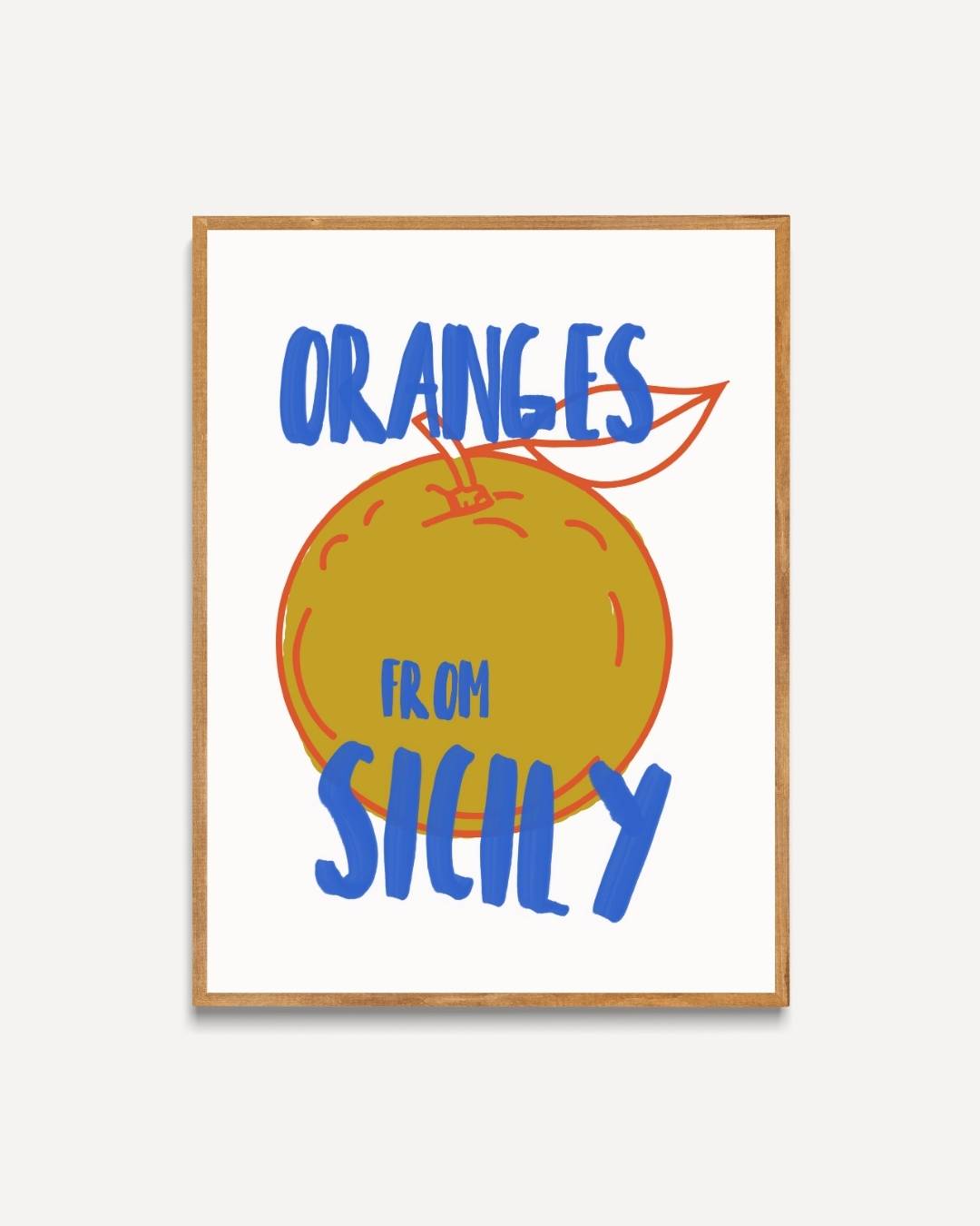 Happy Fish and Lemons Poster