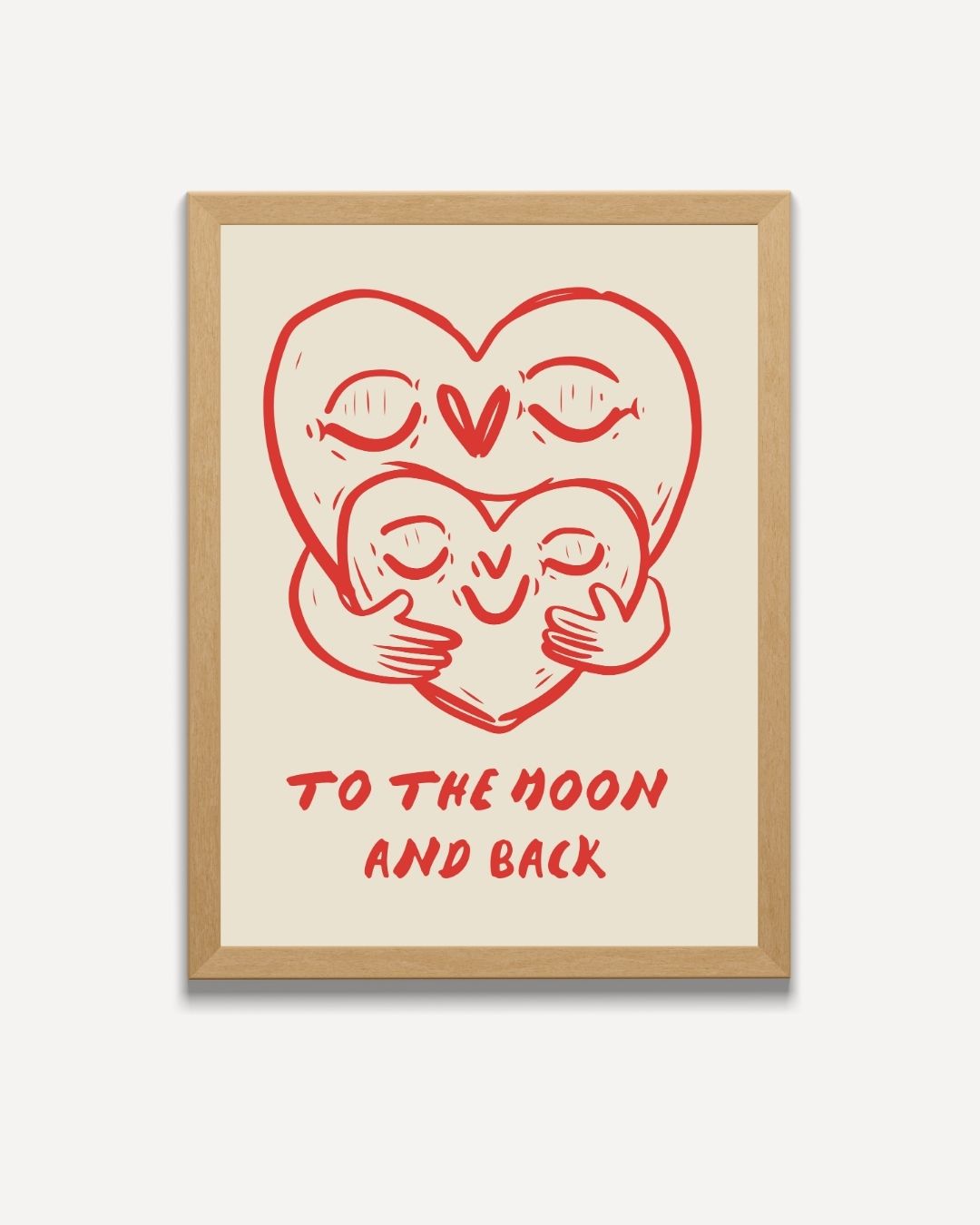 Love To The Moon And Back Poster