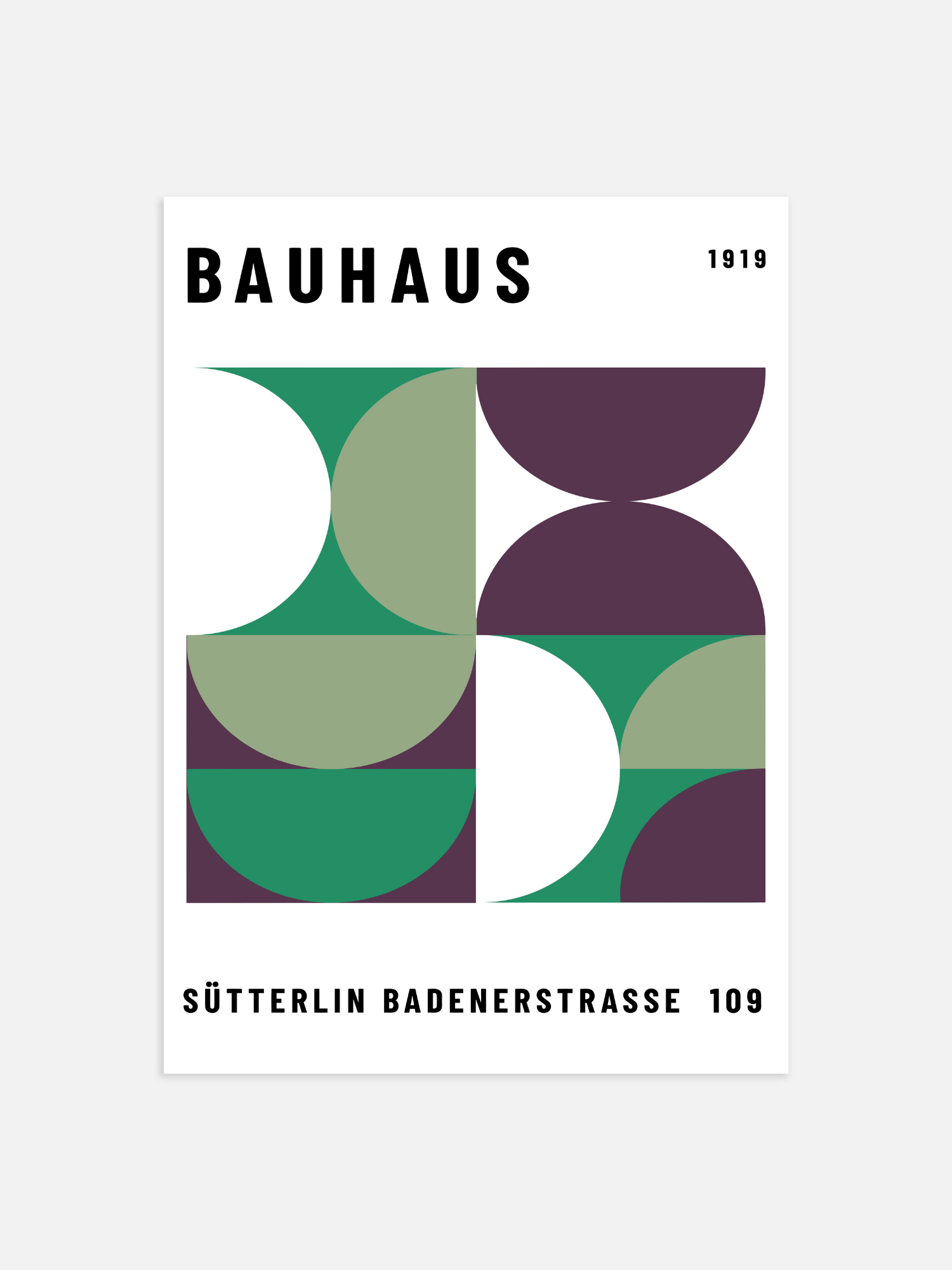 Bauhaus Sütterlin Poster