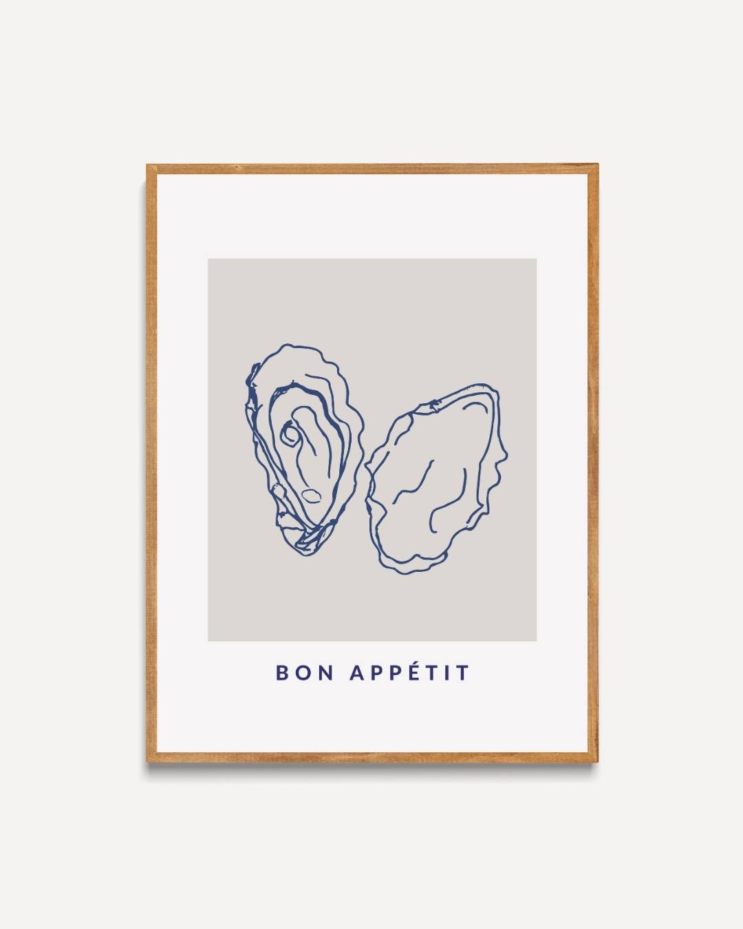 Bon appétit oesters Poster