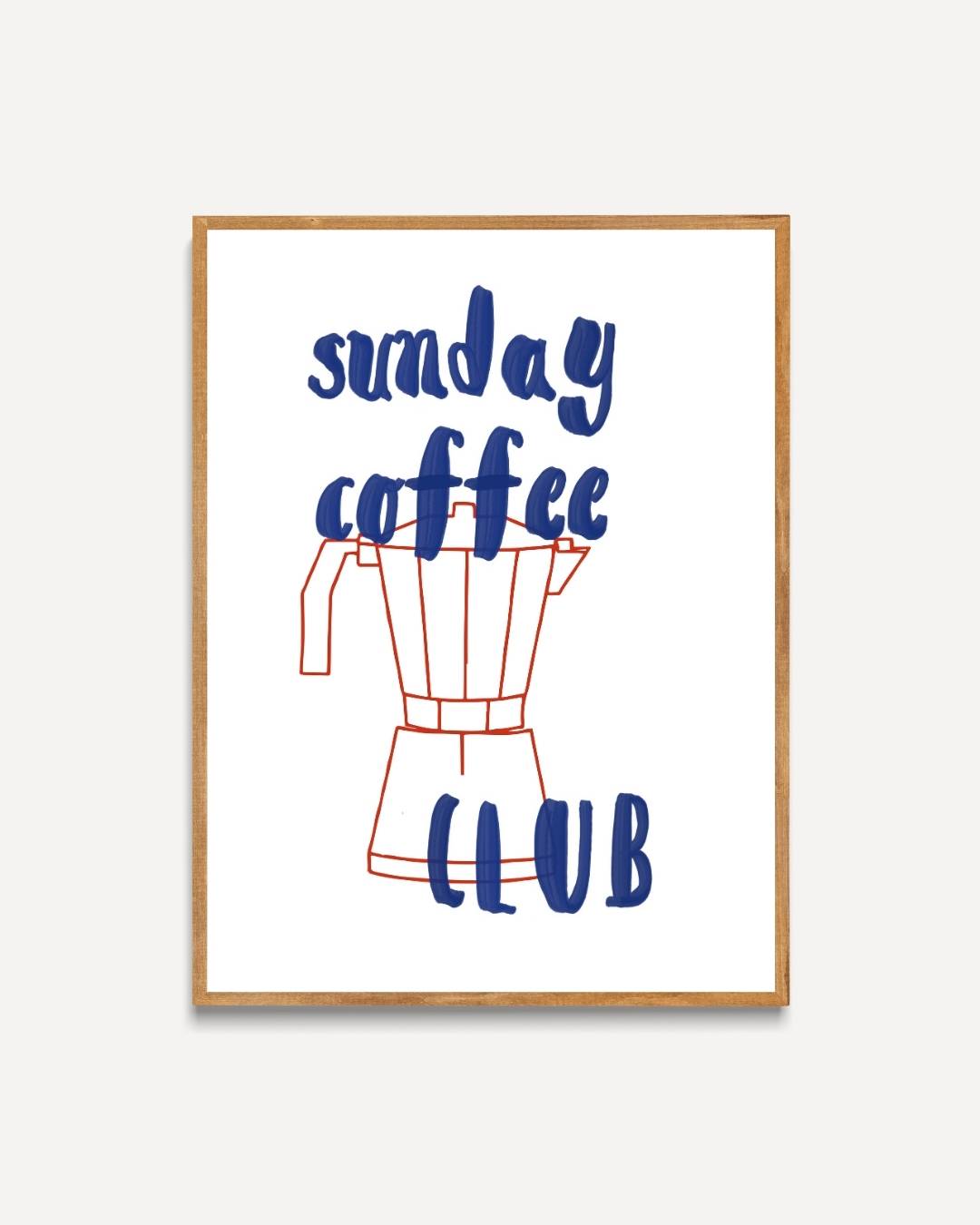 Sunday coffee club Poster