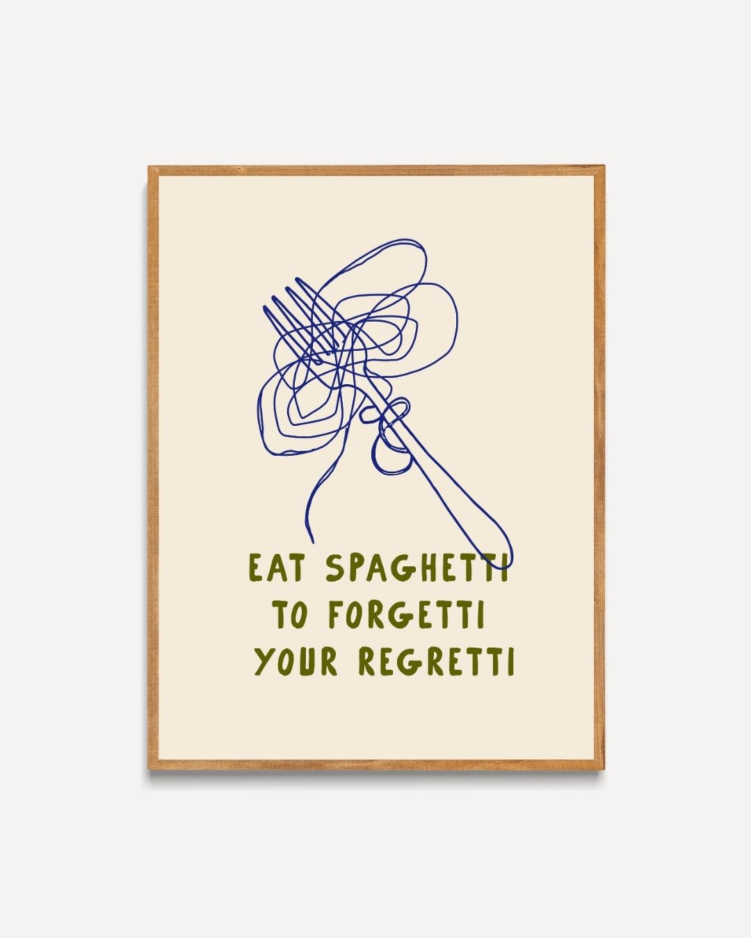 Spaghetti regret Poster