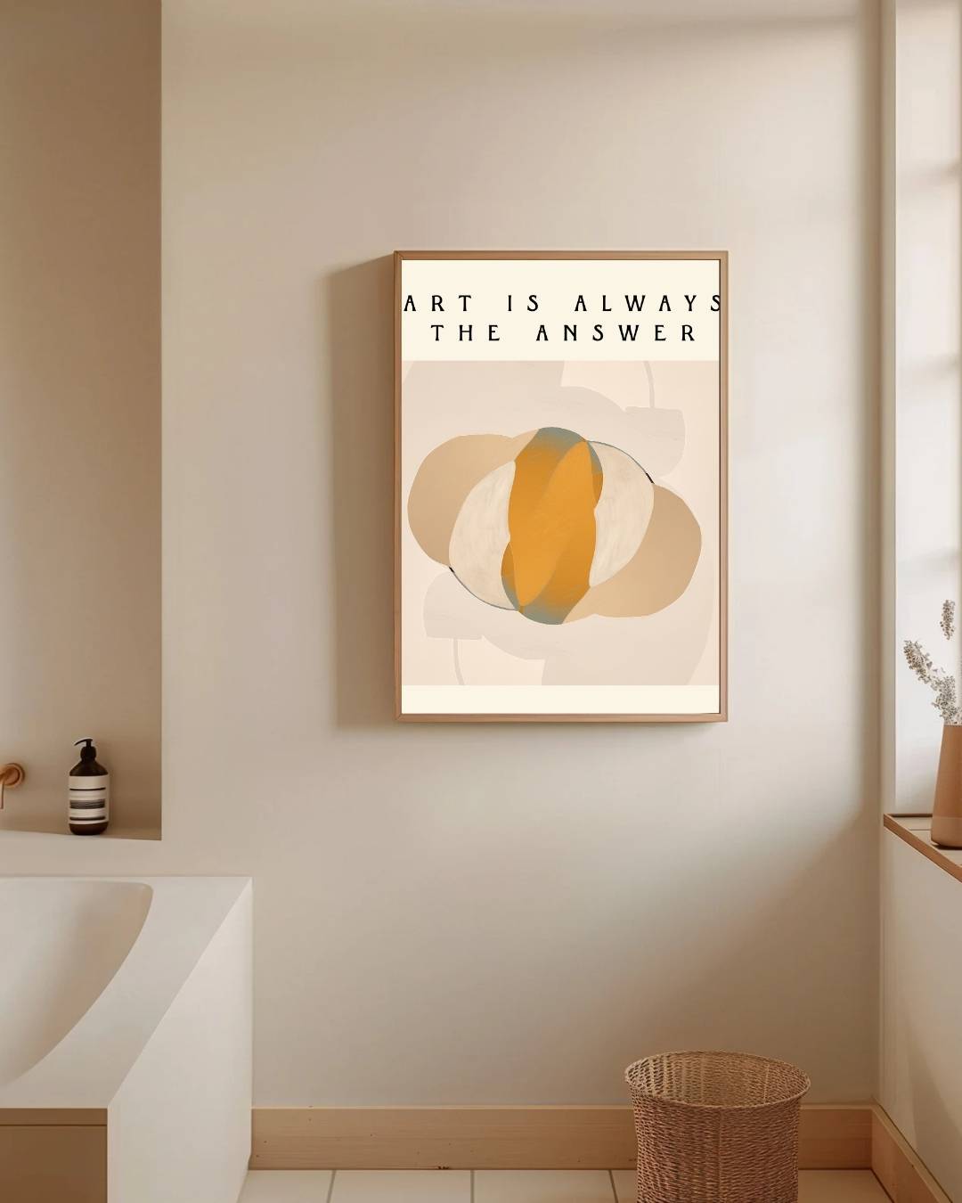 Art is always the answer Poster