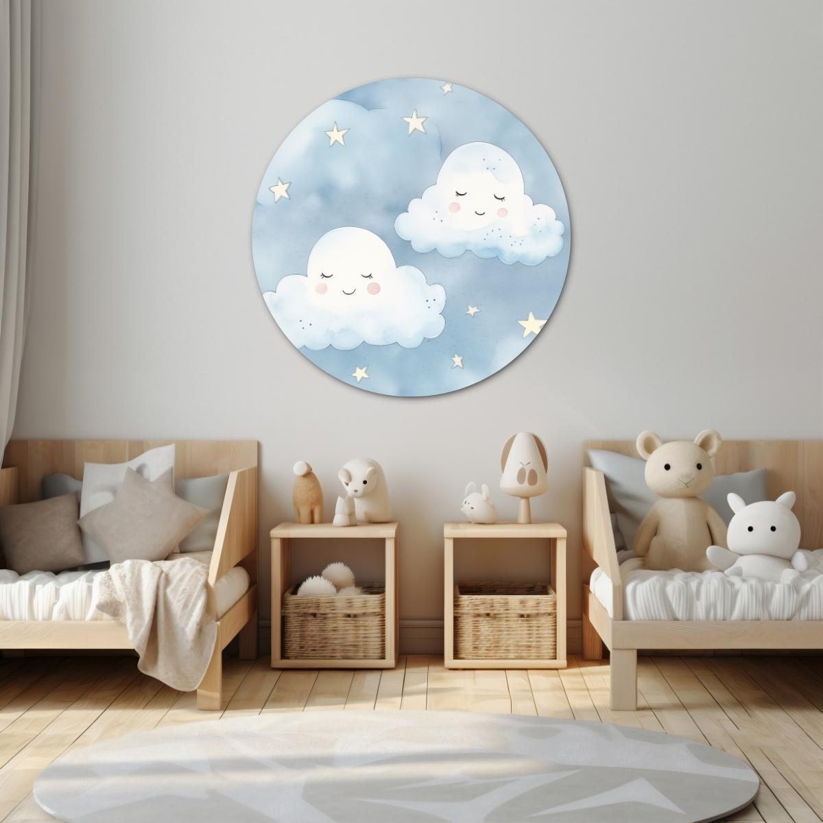 Soft Cloud Dreams Wall Circle 