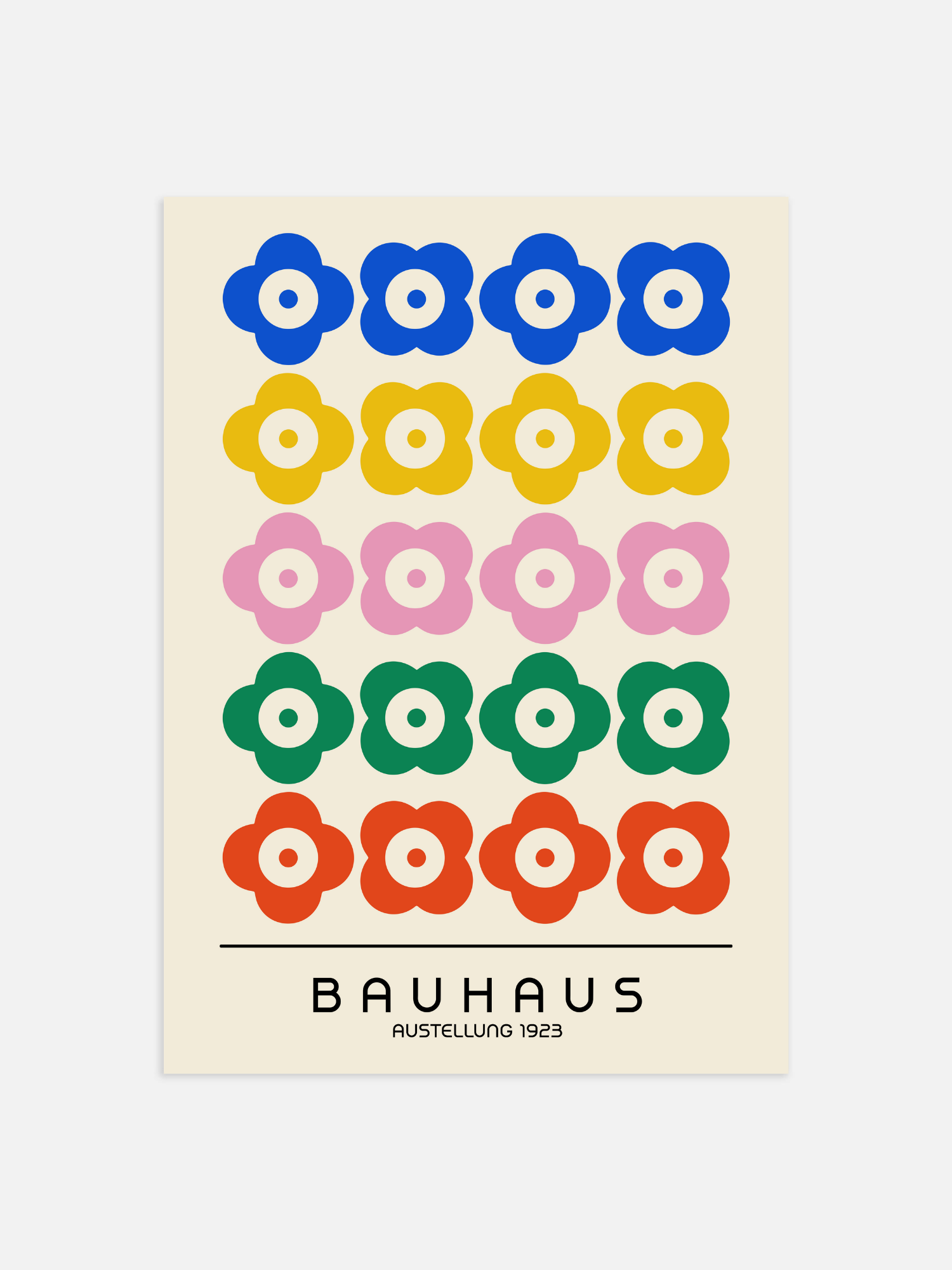 Bauhaus flower Poster