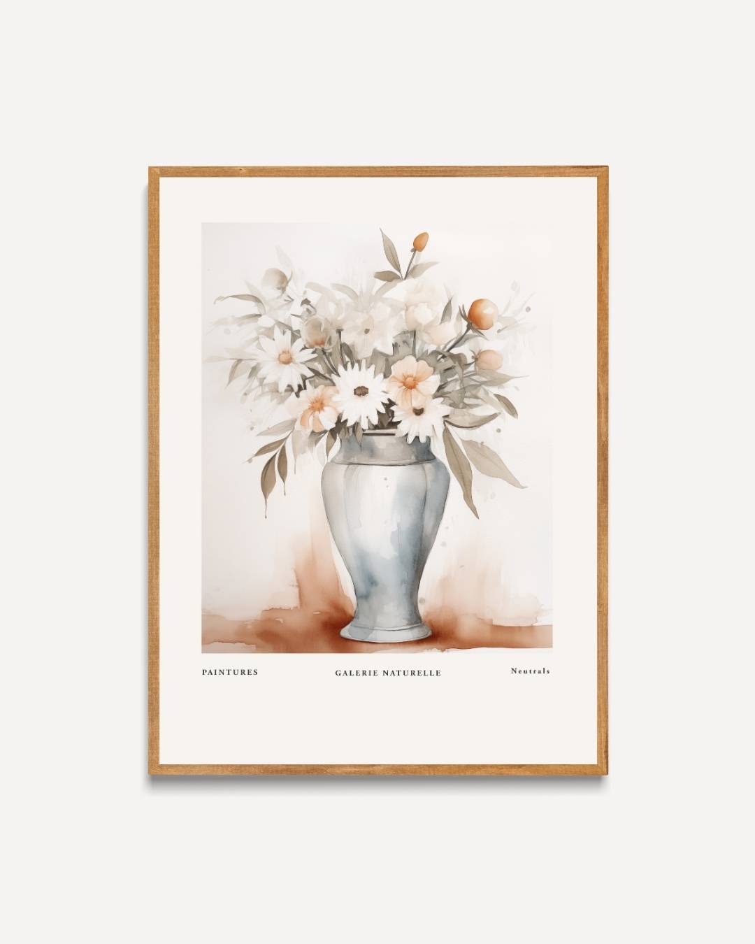 Galerie naturelle bloemenvaas Poster