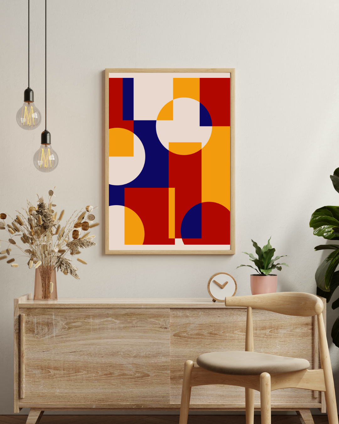 Bauhaus abstract circle Poster