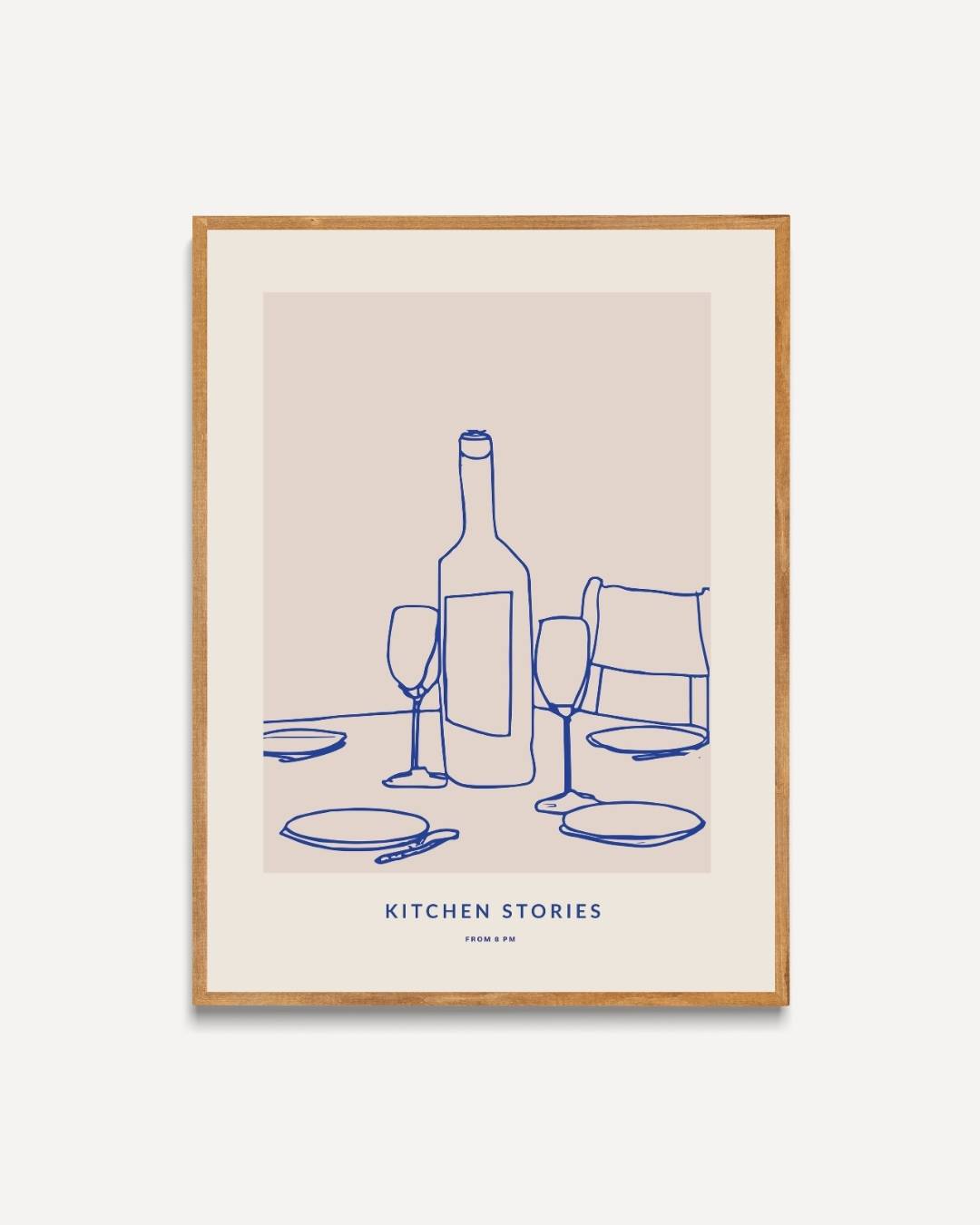 Kitchen Stories wijnfles Poster