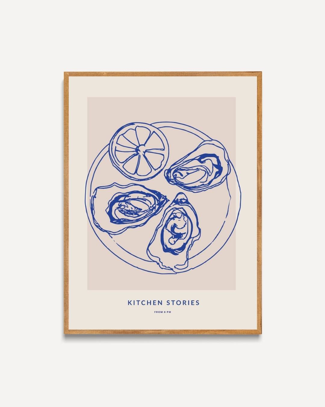 Kitchen Stories Oyster Plate Poster