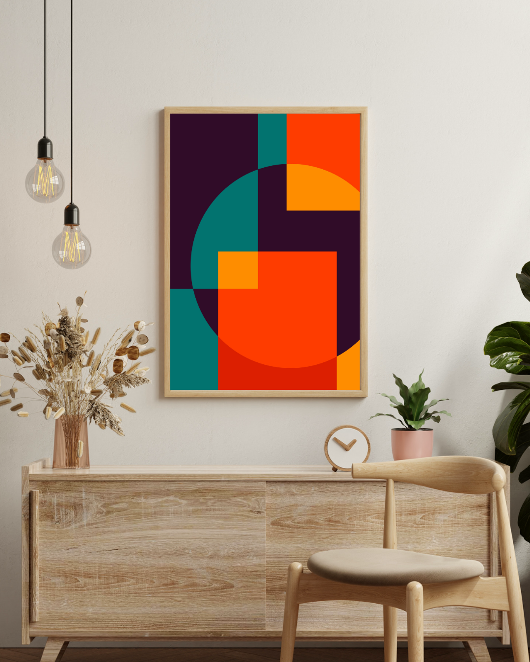 Bauhaus abstract stijl Poster