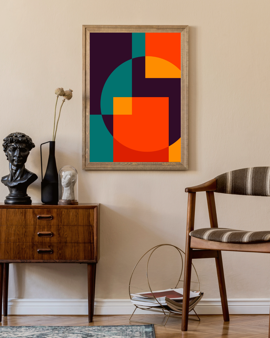 Bauhaus abstract stijl Poster