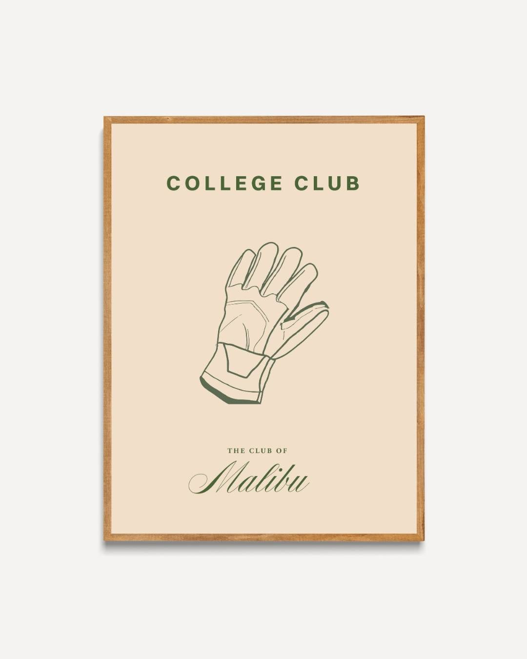 College Club handschoen Poster