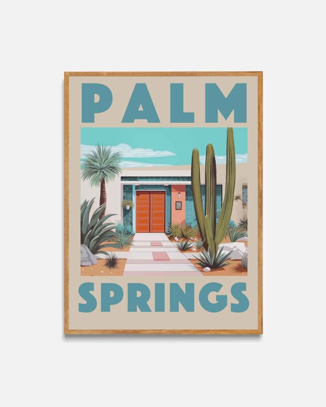 Palm Springs Retro Poster