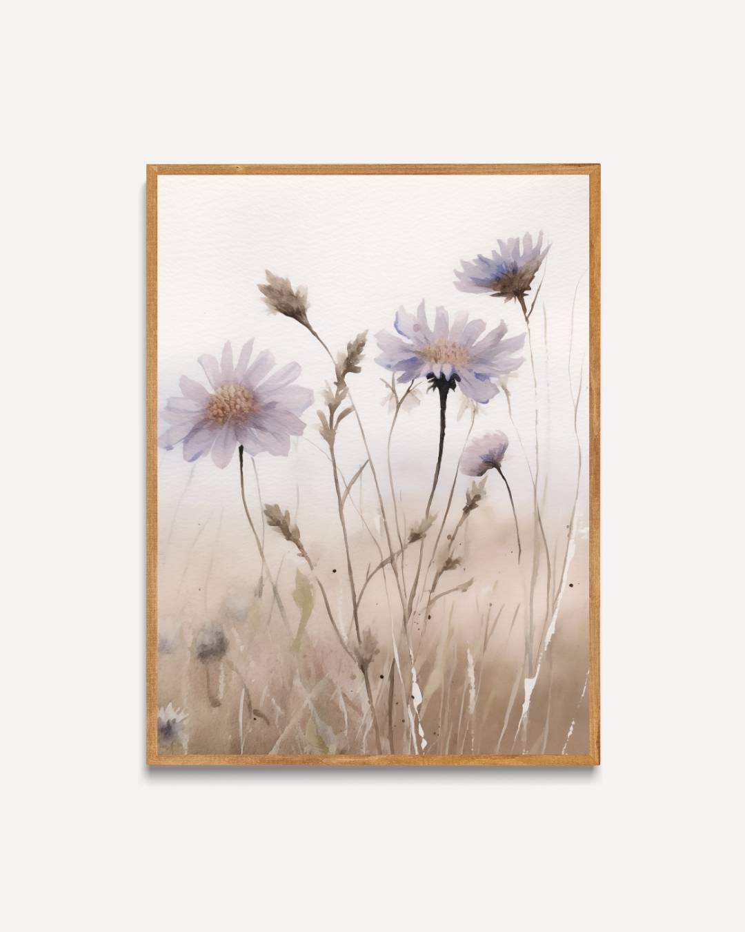 Veldbloemen in aquarel Poster