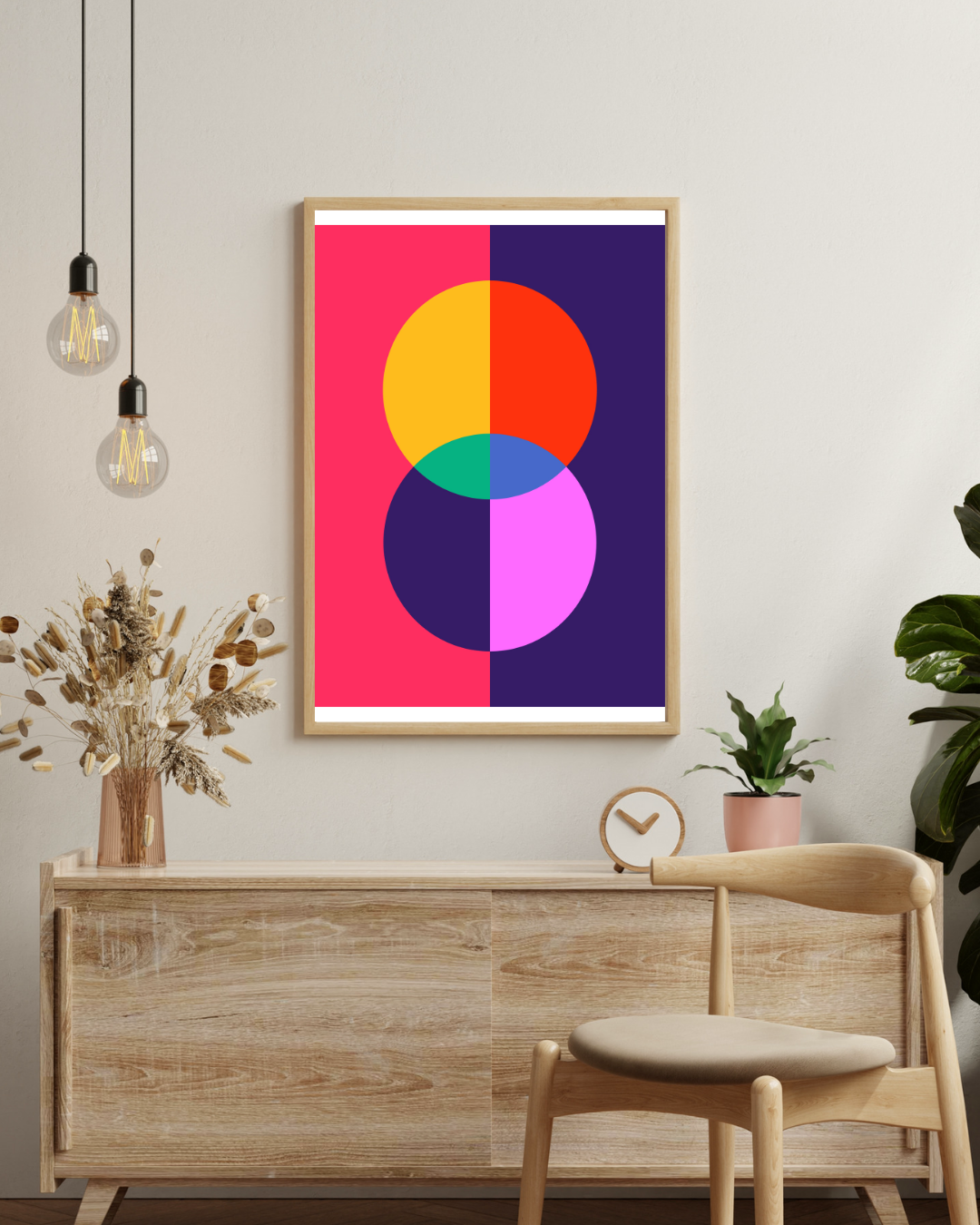 Bauhaus 2 cirkel Poster