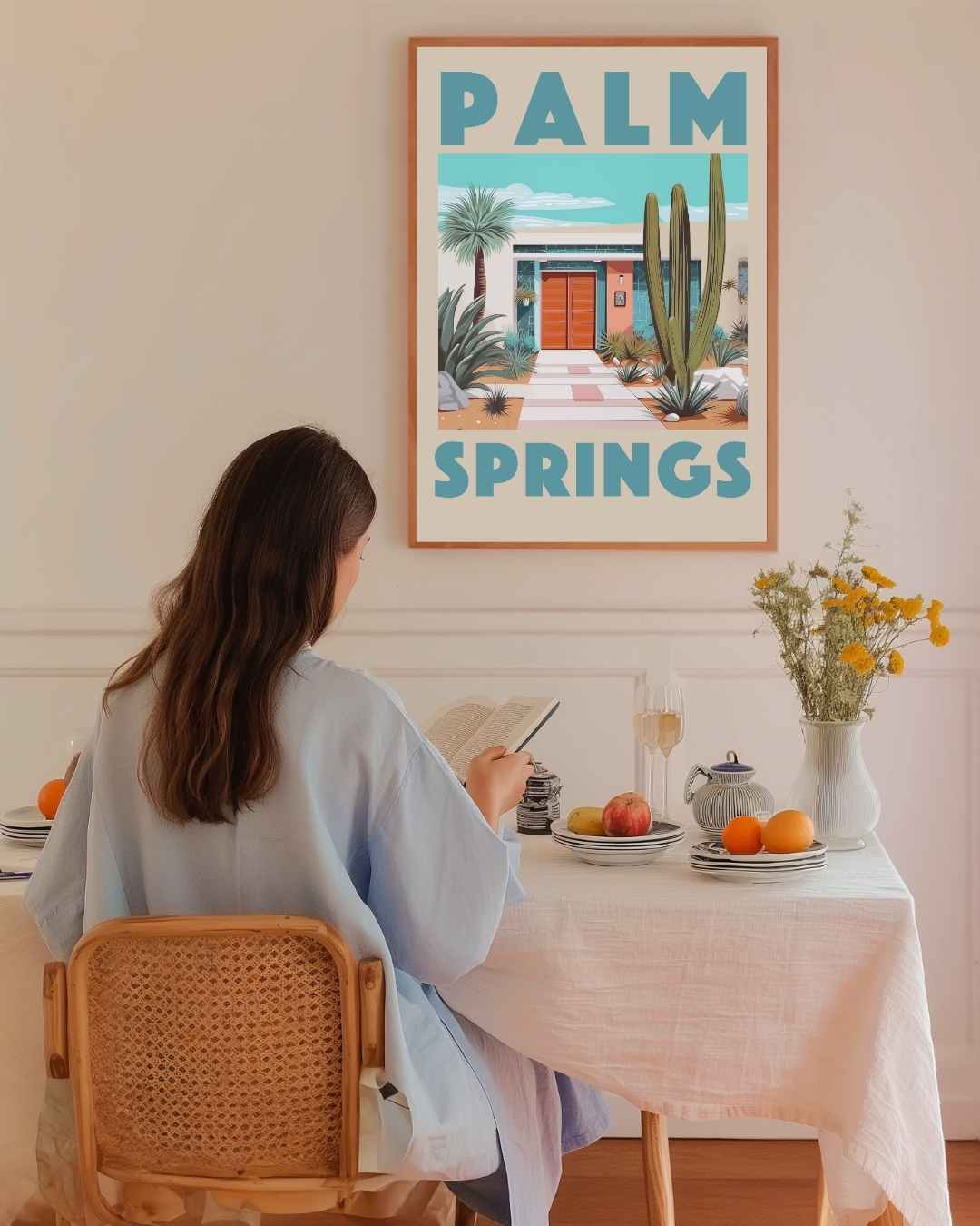 Palm Springs Retro Poster