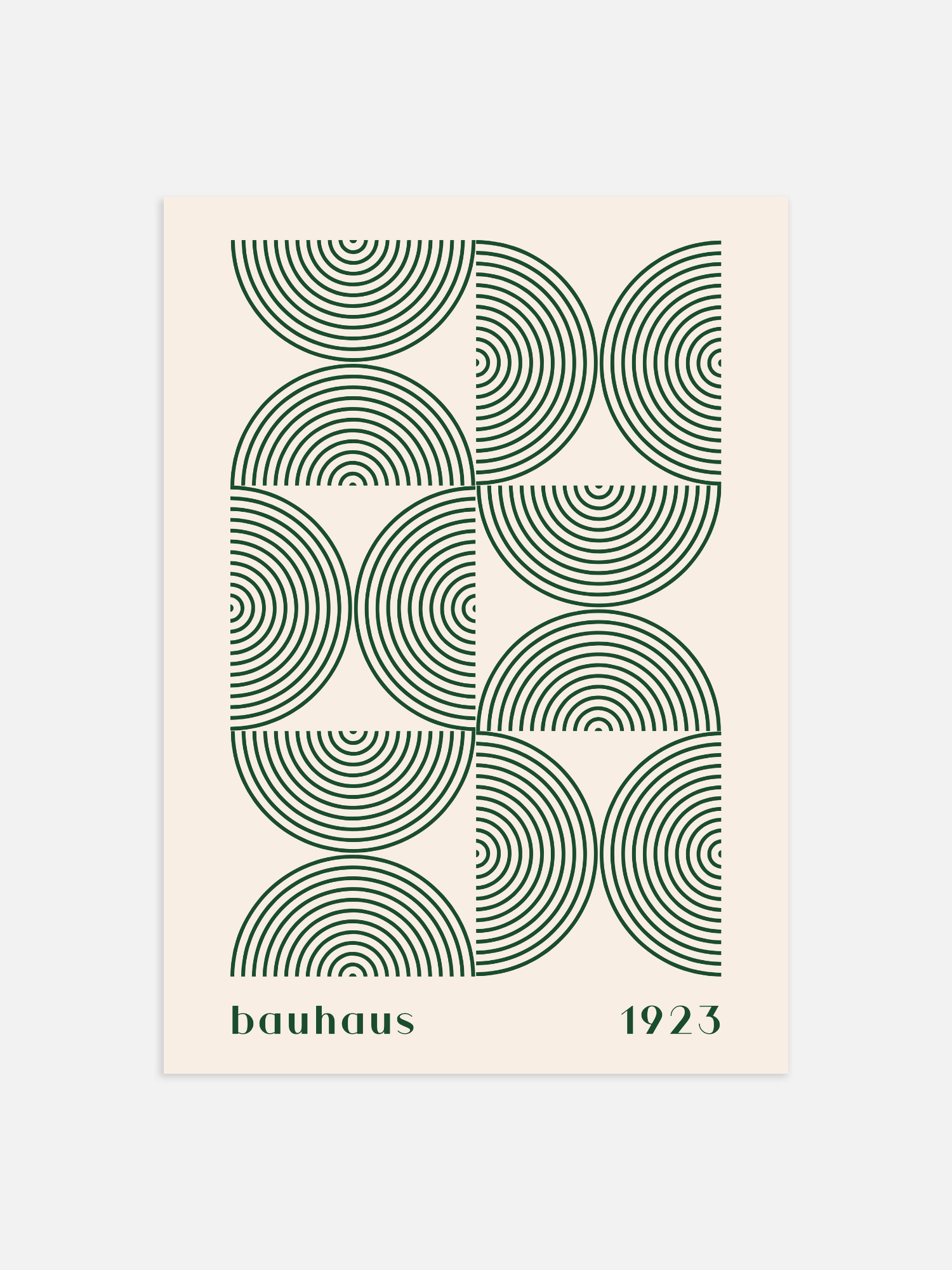 Bauhaus Green 1923 Poster