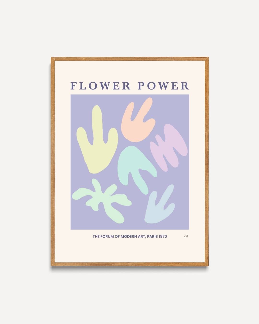 Flower Power Pastel Poster